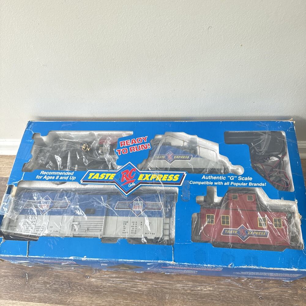 ARISTO CRAFT RC COLA TASTE EXPRESS FREIGHT TRAIN SET #ART 28097 G SCALE Complete
